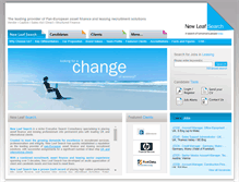 Tablet Screenshot of newleafsearch.com